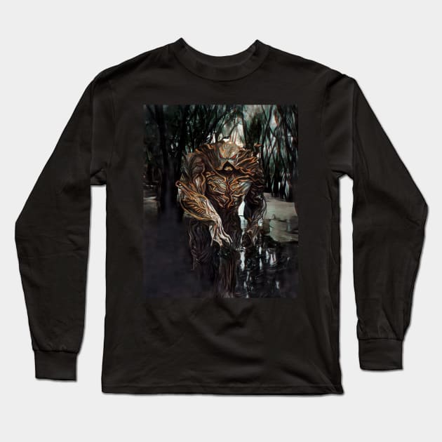 Swamp Man Long Sleeve T-Shirt by BlackOzean